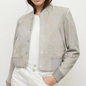 Allsaints Leather/Suede Bomber Jacket